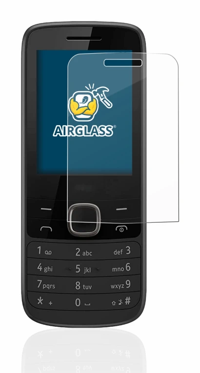 Image de l'appareil Nokia 225 4G avec une grande variété de protections d'écran.