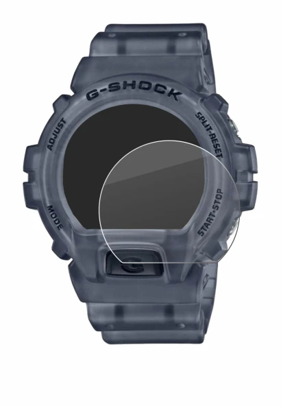 Image de l'appareil Casio G-Shock DW-6900 avec une grande variété de protections d'écran.