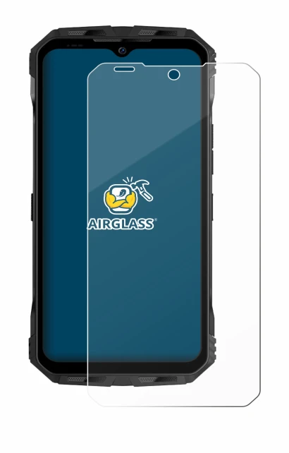 Image de l'appareil Doogee V30 avec une grande variété de protections d'écran.