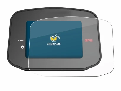 Image de l'appareil PowaKaddy CT8 GPS avec une grande variété de protections d'écran.
