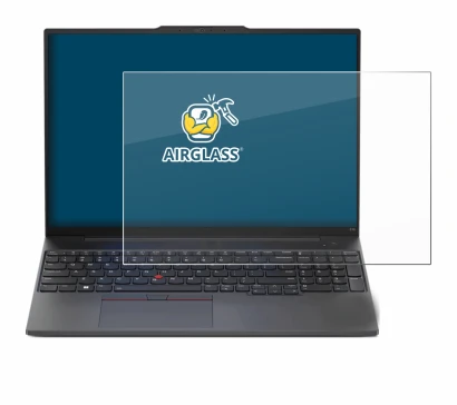 Image de l'appareil Lenovo ThinkPad E16 Gen 1 avec une grande variété de protections d'écran.