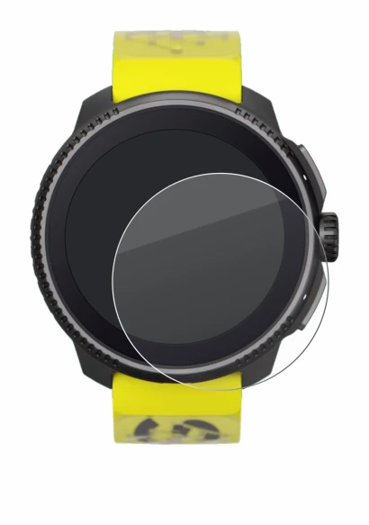 Image de l'appareil Suunto Race avec une grande variété de protections d'écran.
