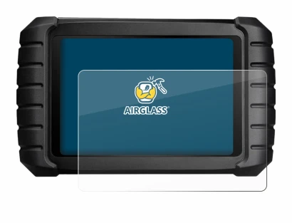 Image de l'appareil iCarsoft CR Max avec une grande variété de protections d'écran.