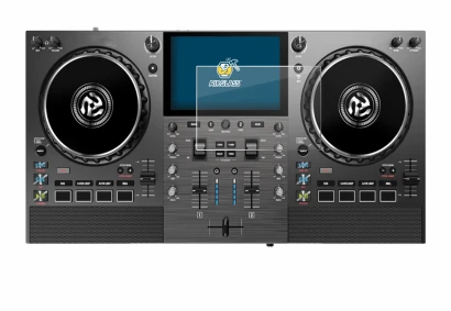 Image de l'appareil Numark Mixstream Pro Go avec une grande variété de protections d'écran.