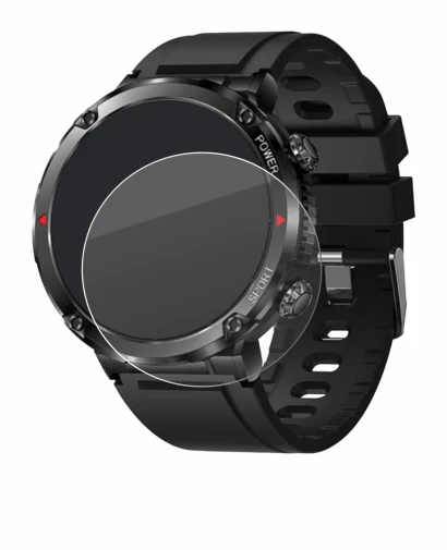 Image de l'appareil LIGE Smartwatch 1.6" avec une grande variété de protections d'écran.