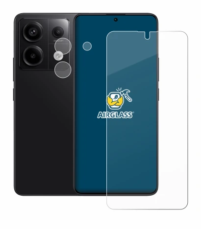 Image de l'appareil Xiaomi Redmi Note 13 Pro 5G (Avant+Caméra) avec une grande variété de protections d'écran.