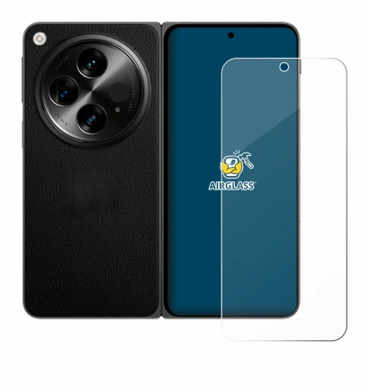 Image de l'appareil OnePlus Open (case-friendly) avec une grande variété de protections d'écran.