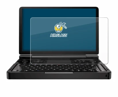 Image de l'appareil GPD Win Mini (2024) avec une grande variété de protections d'écran.
