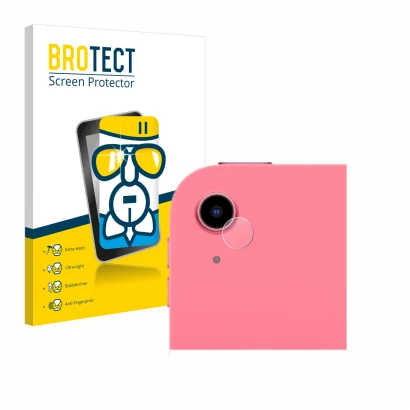 Face avant d’un emballage produit avec le logo de la marque BROTECT. À côté, l’appareil Apple iPad 10.9" 2022 (Caméra UNIQUEME