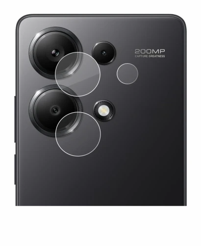 Image de l'appareil Xiaomi Redmi Note 13 Pro 4G (Caméra UNIQUEMENT) avec une grande variété de protections d'écran.