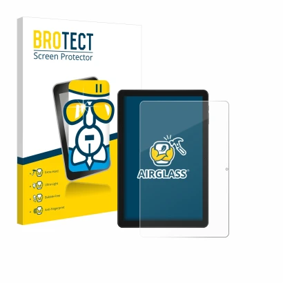 Face avant d’un emballage produit avec le logo de la marque BROTECT. À côté, l’appareil Doogee T10W est représenté avec la pro