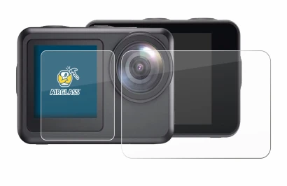 Image de l'appareil Akaso Brave 7 LE avec une grande variété de protections d'écran.