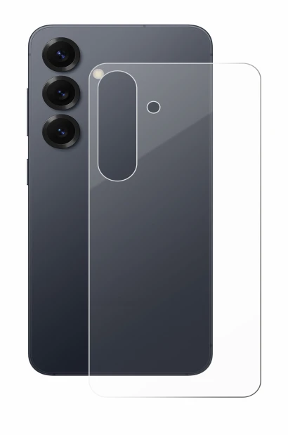 Image de l'appareil Samsung Galaxy S25 (Arrière) avec une grande variété de protections d'écran.