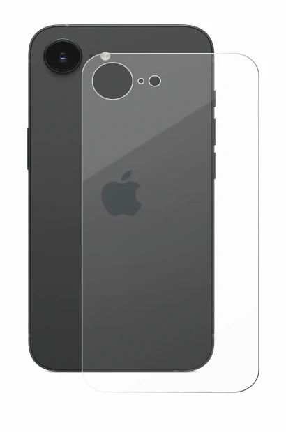 Image de l'appareil Apple iPhone 16e (Arrière) avec une grande variété de protections d'écran.