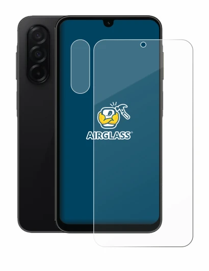 Image de l'appareil Samsung Galaxy A26 5G (Avant+Caméra) avec une grande variété de protections d'écran.