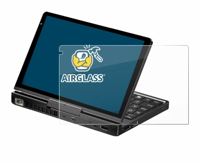 Image de l'appareil GPD Pocket 4 avec une grande variété de protections d'écran.