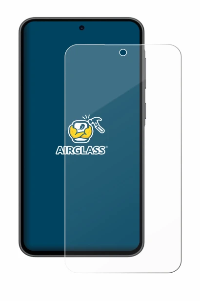 Image de l'appareil Samsung Galaxy A36 5G Enterprise Edition avec une grande variété de protections d'écran.