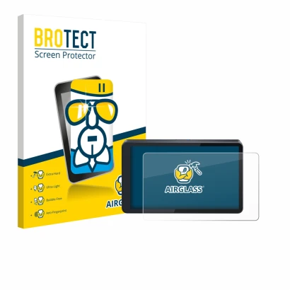 Face avant d’un emballage produit avec le logo de la marque BROTECT. À côté, l’appareil CARabc DB601 est représenté avec la pr