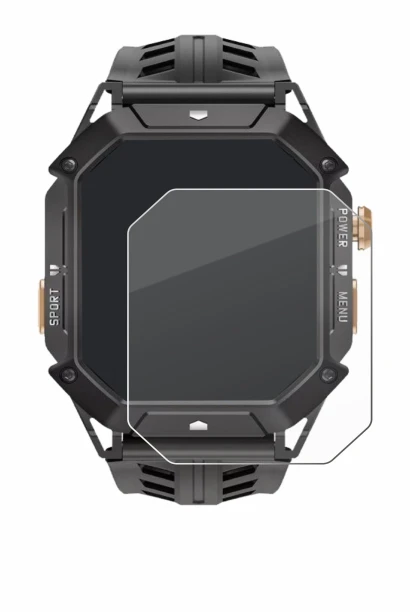 Image de l'appareil Oukitel BT80 avec une grande variété de protections d'écran.
