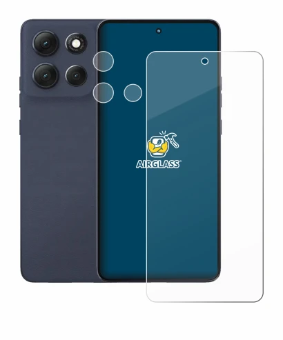 Image de l'appareil Motorola Moto G86 (Avant+Caméra) avec une grande variété de protections d'écran.