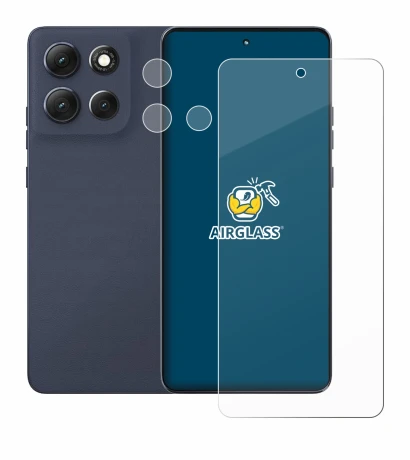 Image de l'appareil Motorola Moto G86 Power (Avant+Caméra) avec une grande variété de protections d'écran.