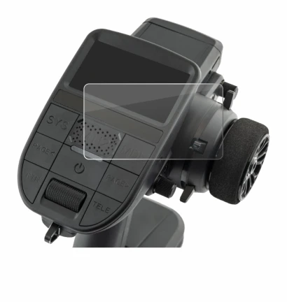 Image de l'appareil Radiomaster MT12 avec une grande variété de protections d'écran.