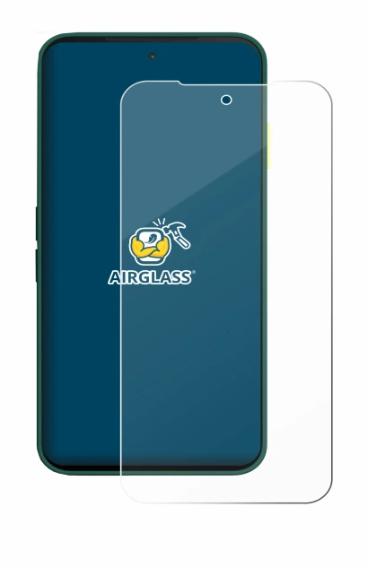 Image de l'appareil Fairphone 6 avec une grande variété de protections d'écran.