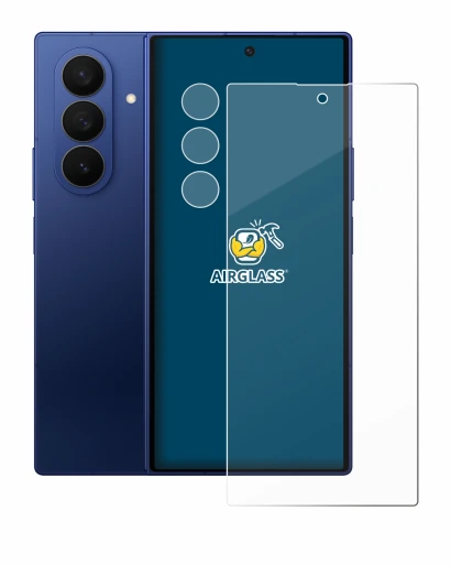 Image de l'appareil Samsung Galaxy Z Fold 7 (Avant+Caméra) avec une grande variété de protections d'écran.