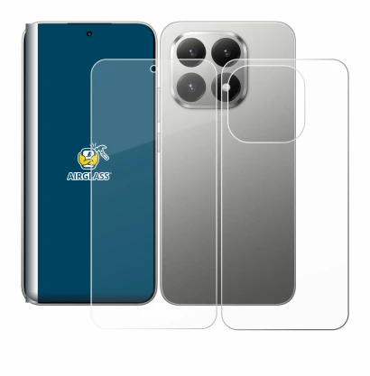 Image de l'appareil Xiaomi 15T (Avant+Arrière) avec une grande variété de protections d'écran.