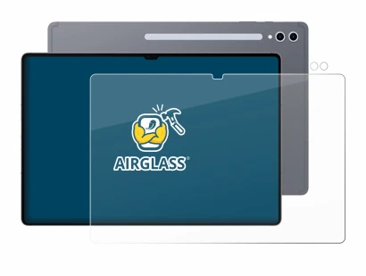 Image de l'appareil Samsung Galaxy Tab S10 Ultra (Avant+Caméra) avec une grande variété de protections d'écran.