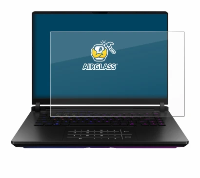 Image de l'appareil ASUS ROG Strix SCAR 18 2025 avec une grande variété de protections d'écran.