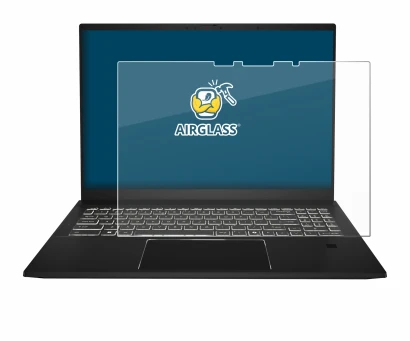 Image de l'appareil MSI Summit A16 AI+ avec une grande variété de protections d'écran.