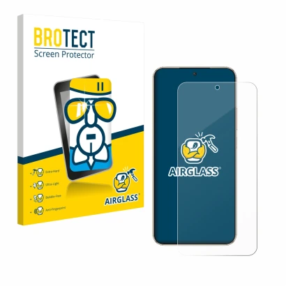 Face avant d’un emballage produit avec le logo de la marque BROTECT. À côté, l’appareil Honor Magic 8 Lite est représenté avec