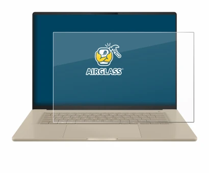 Image de l'appareil ASUS ZenBook A16 UX3607 avec une grande variété de protections d'écran.