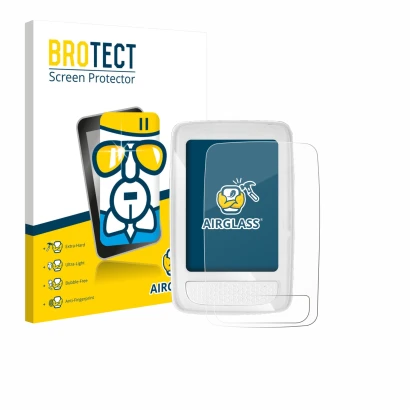 Face avant d’un emballage produit avec le logo de la marque BROTECT. À côté, l’appareil Giant Axact 14W est représenté avec la