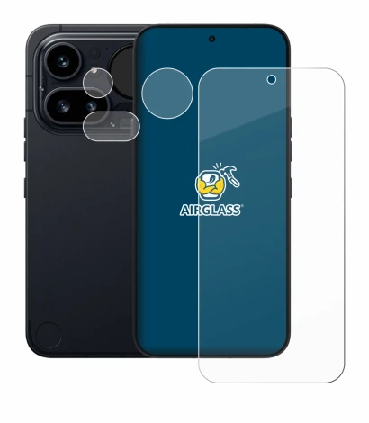Image de l'appareil Nothing Phone (4a) Pro (Avant+Caméra) avec une grande variété de protections d'écran.