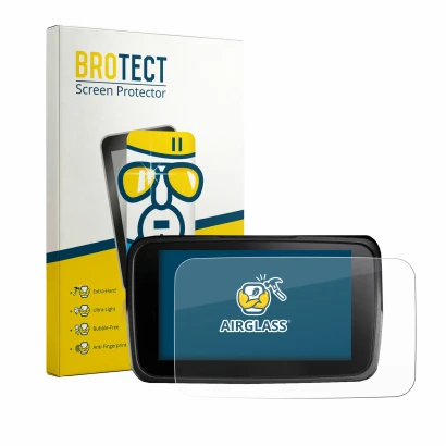 Face avant d’un emballage produit avec le logo de la marque BROTECT. À côté, l’appareil Kymco CV3 575 2026 est représenté avec