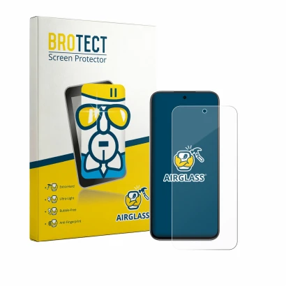 Face avant d’un emballage produit avec le logo de la marque BROTECT. À côté, l’appareil Oppo K14 est représenté avec la protec