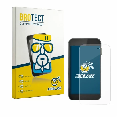 Face avant d’un emballage produit avec le logo de la marque BROTECT. À côté, l’appareil Equil S Patch 300U est représenté avec