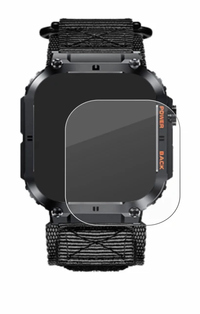Image de l'appareil Megalith K57PRO avec une grande variété de protections d'écran.