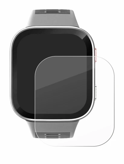 Image de l'appareil Amazfit Bip Max avec une grande variété de protections d'écran.