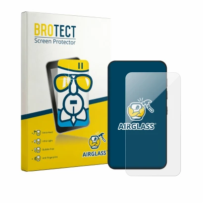 Face avant d’un emballage produit avec le logo de la marque BROTECT. À côté, l’appareil innioasis G3 est représenté avec la pr