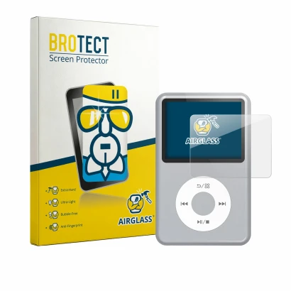 Face avant d’un emballage produit avec le logo de la marque BROTECT. À côté, l’appareil innioasis Y1 est représenté avec la pr