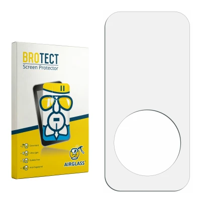 Face avant d’un emballage produit avec le logo de la marque BROTECT. À côté se trouve la protection d’écran correspondante.