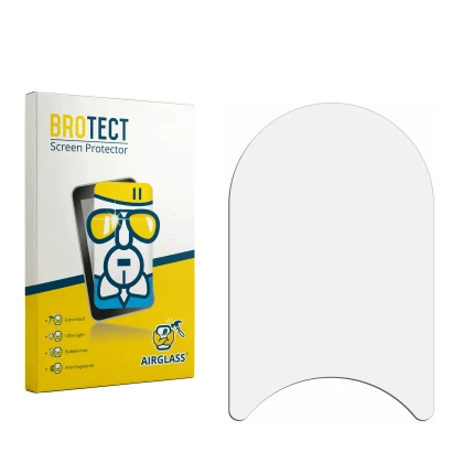 Face avant d’un emballage produit avec le logo de la marque BROTECT. À côté se trouve la protection d’écran correspondante.