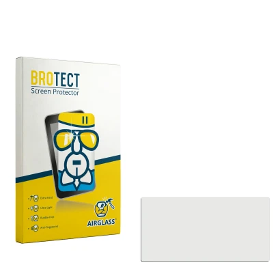 Face avant d’un emballage produit avec le logo de la marque BROTECT. À côté se trouve la protection d’écran correspondante.