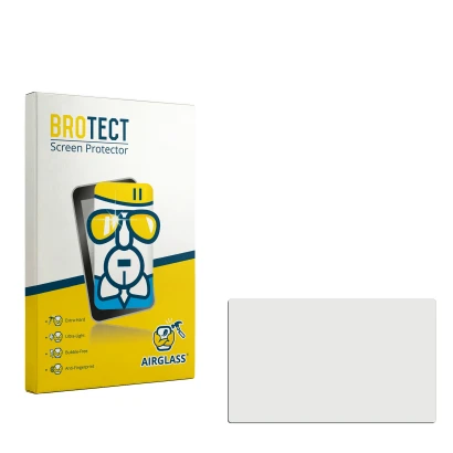 Face avant d’un emballage produit avec le logo de la marque BROTECT. À côté se trouve la protection d’écran correspondante.