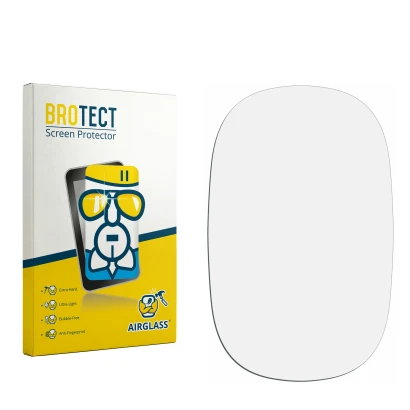 Face avant d’un emballage produit avec le logo de la marque BROTECT. À côté se trouve la protection d’écran correspondante.