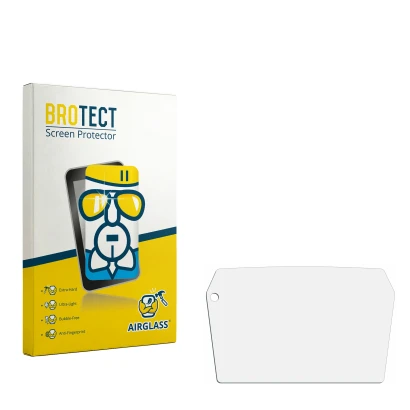 Face avant d’un emballage produit avec le logo de la marque BROTECT. À côté se trouve la protection d’écran correspondante.