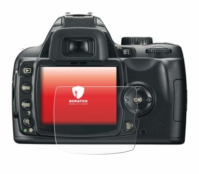 Image de l'appareil Nikon D60 avec une grande variété de protections d'écran.